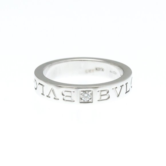 BVLGARI 18k Silver Diamond Ring - Picture 1 of 9